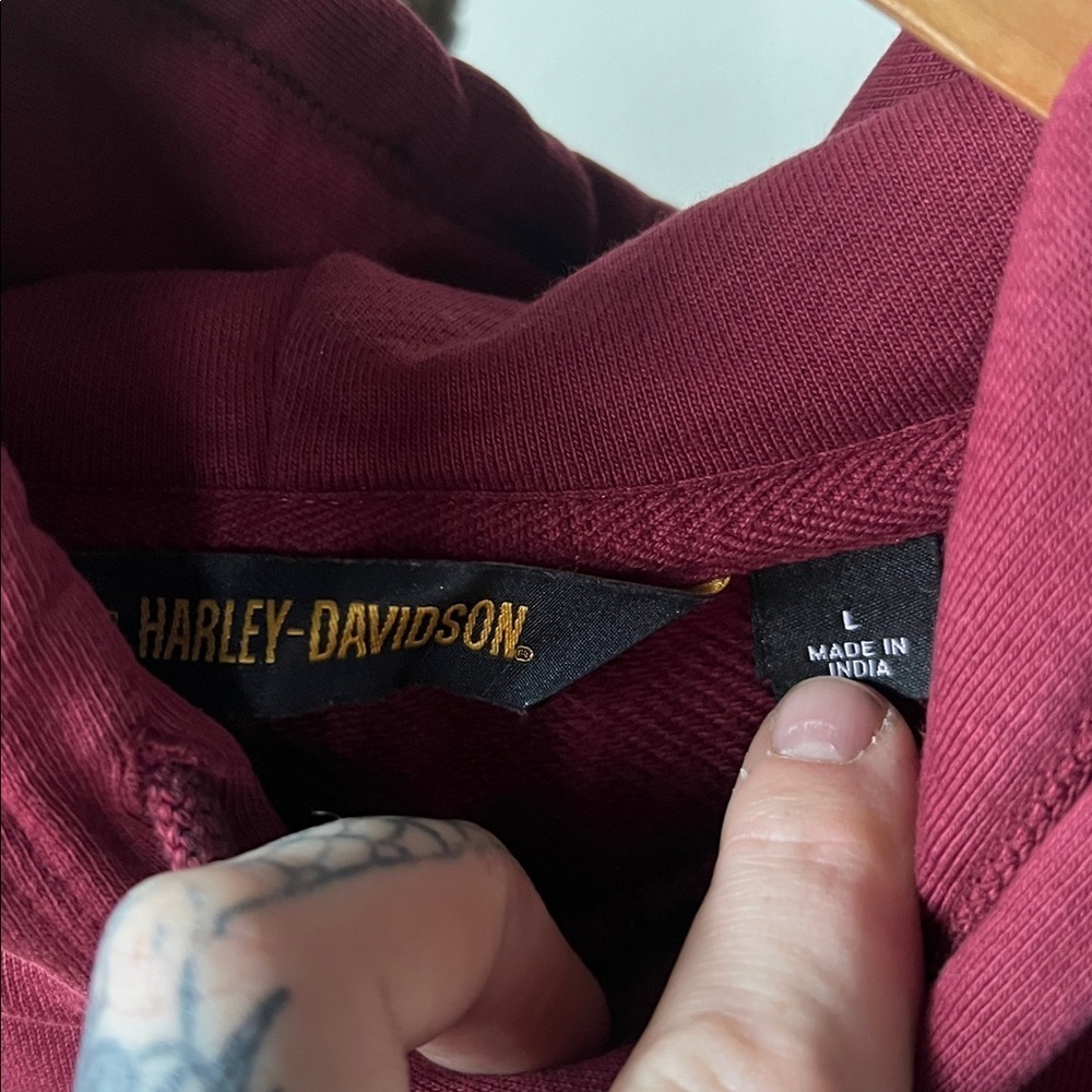 Harley-Davidson Heavyweight Hoodie Size Large - Picture 2 of 3